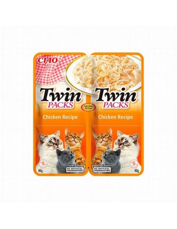 Churu Cat Twin Packs Receta Pollo Complemento Alimenticio 12x80g