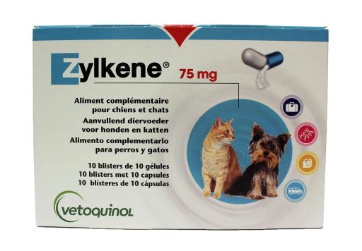 Vetoquinol Zylkene Suplemento Cápsulas 100 ud