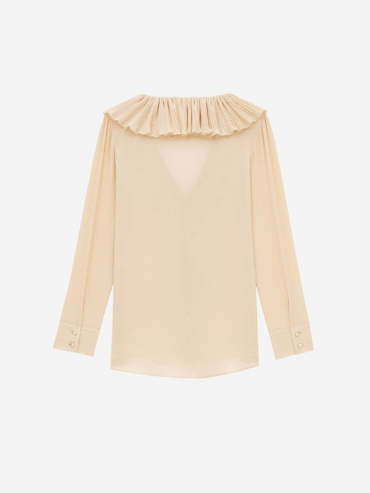 Blusa Volantes Crepé