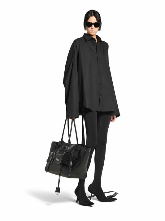 Camisa Cordones Algodón