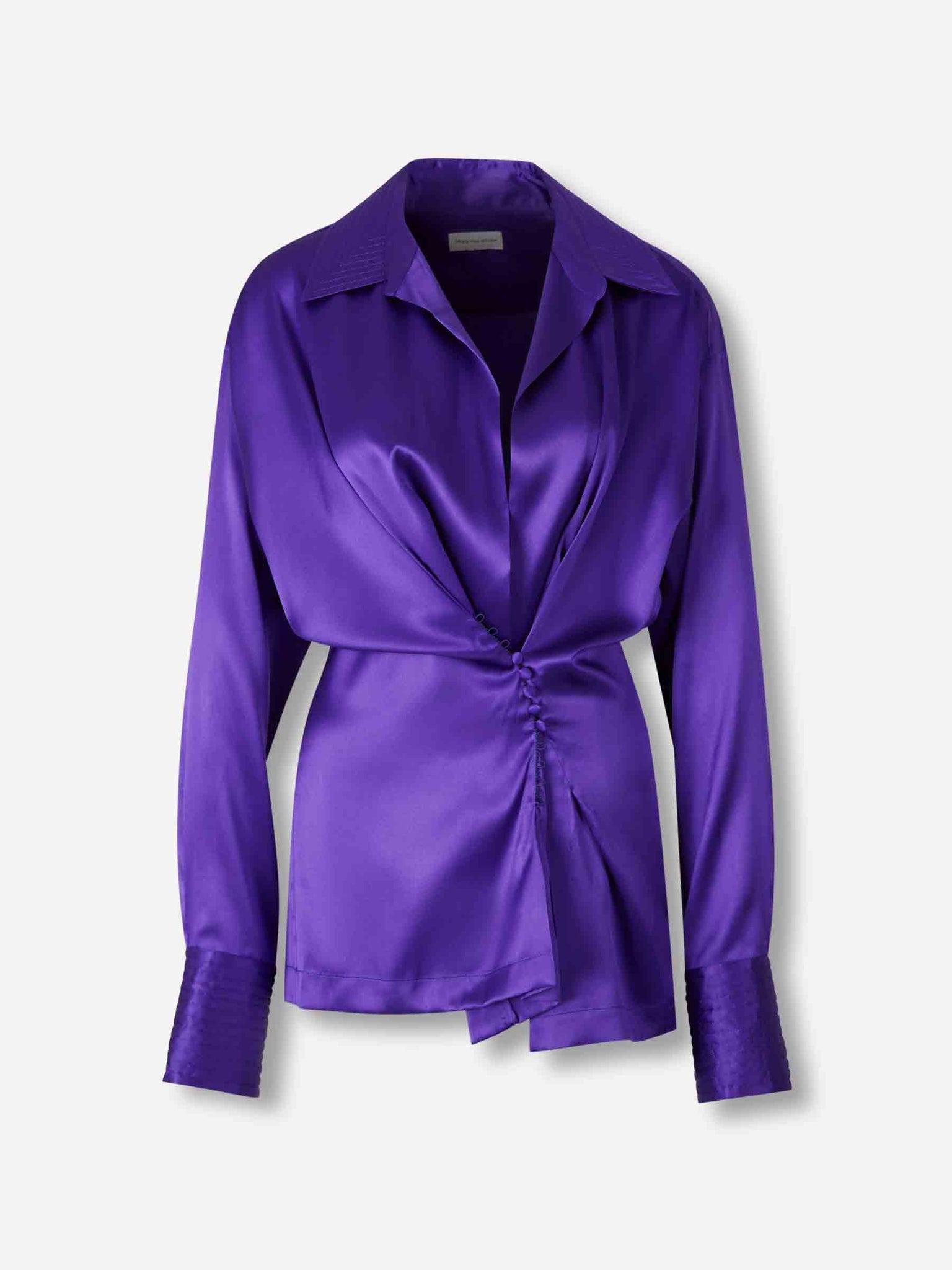 Camisa Seda Drapeada