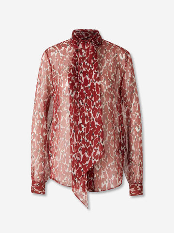 Camisa Seda Estampado