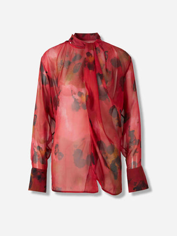 Blusa Seda Estampada