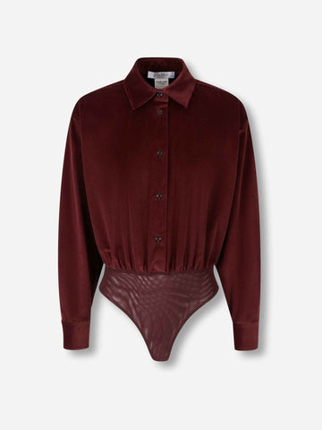 Body Camisa Terciopelo