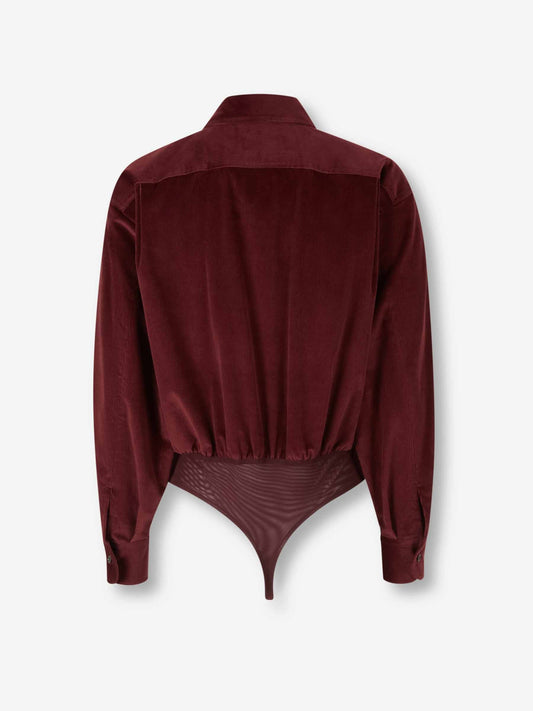 Body Camisa Terciopelo