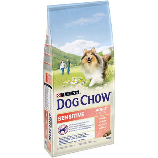 Purina Dog Chow Adult Sensitive Salmon 14kg Bag