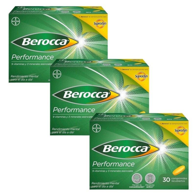 BEROCCA Performance 3x30 Comprimidos