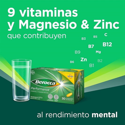 BEROCCA Performance 3x30 Comprimidos