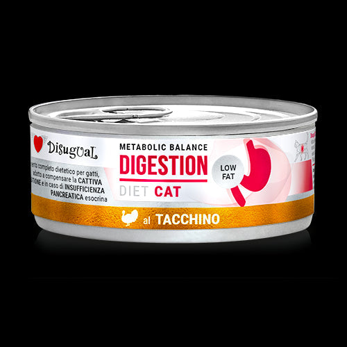 Disugual Diet Cat Digestion Low Fat Pavo Lata 85g