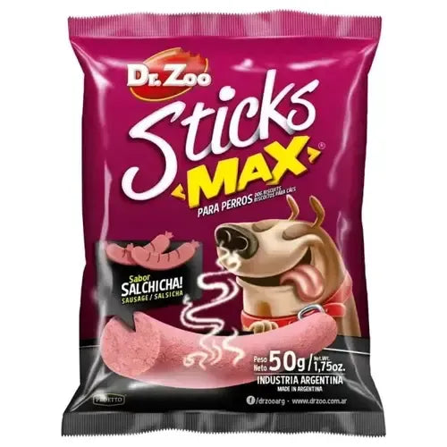 Drzoo Sticks Max Salchicha Snack para Perros 12 x 50g
