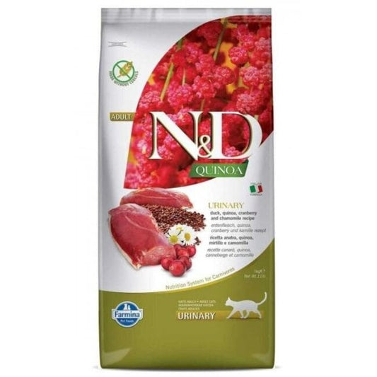 Farmina N&D Quinoa Urinary Alimento Seco para Gatos Adultos Pato 5kg