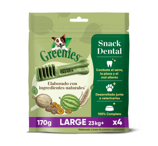 Greenies Dental Large Snack para Perro Grande 6x170g