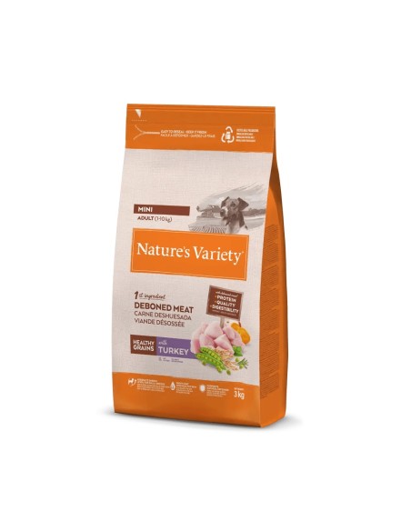 Nature's Variety Healthy Grain Mini Adult Turkey Dry Feed 3kg