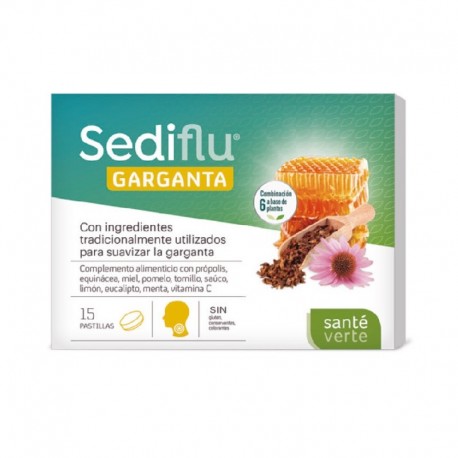 Santé Verte Sv Sediflu Garganta Pastillas 15 ud