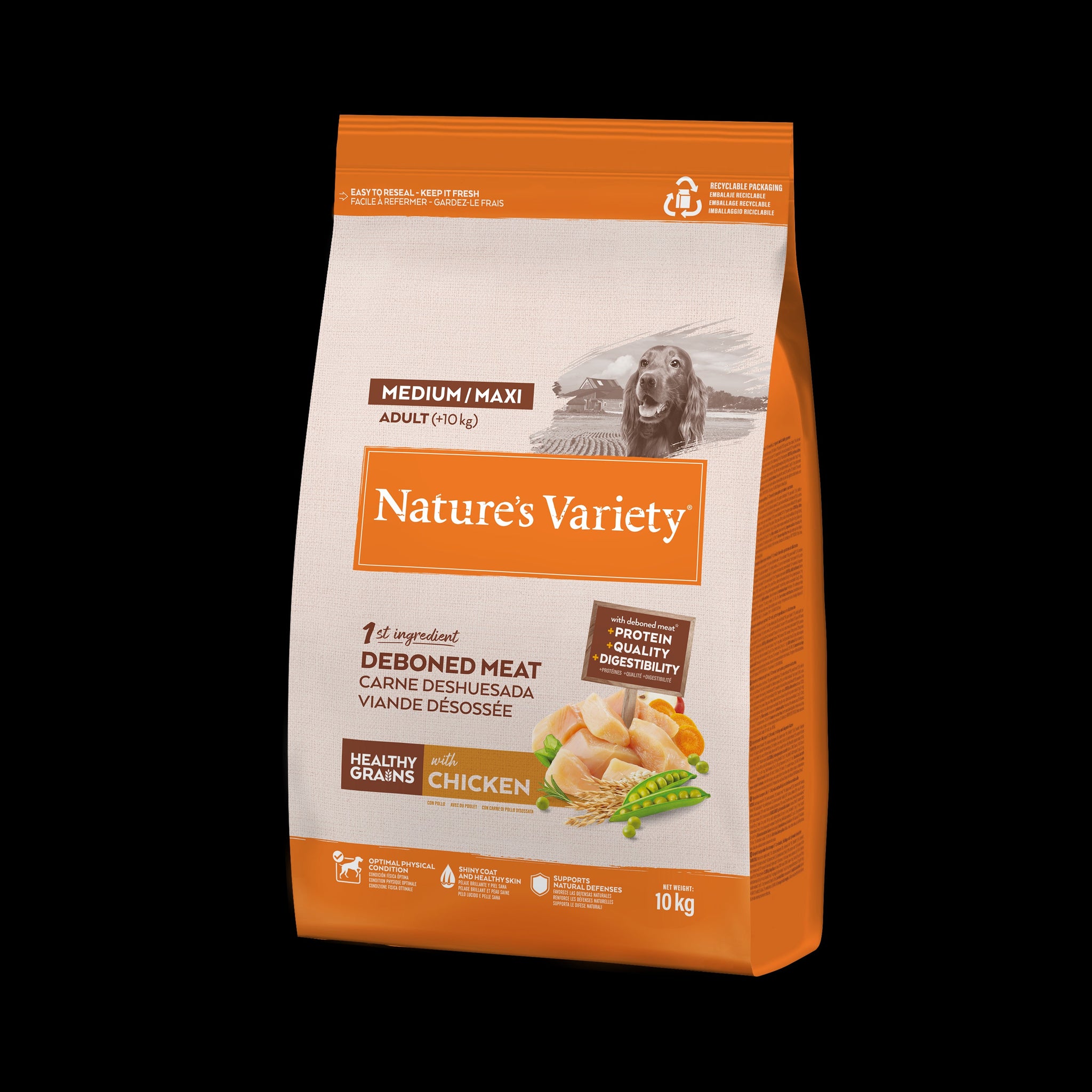 Nature's Variety Hg Adult Med/Max Pollo Croquetas 10kg