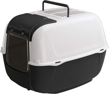 Ferplast Toilette Prima Cabrio Bandeja Sanitaria Gato Neg./Blanco