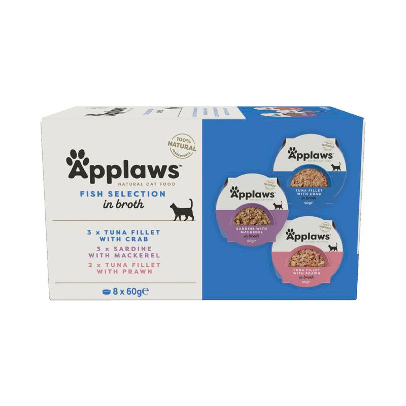 Applaws Multi Selección Pescado Alimento Húmedo para Gatos 8x60g