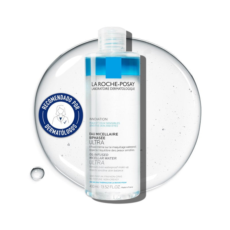 LA ROCHE POSAY Agua Micelar Bifásica Ultra Piel Sensible 400ml