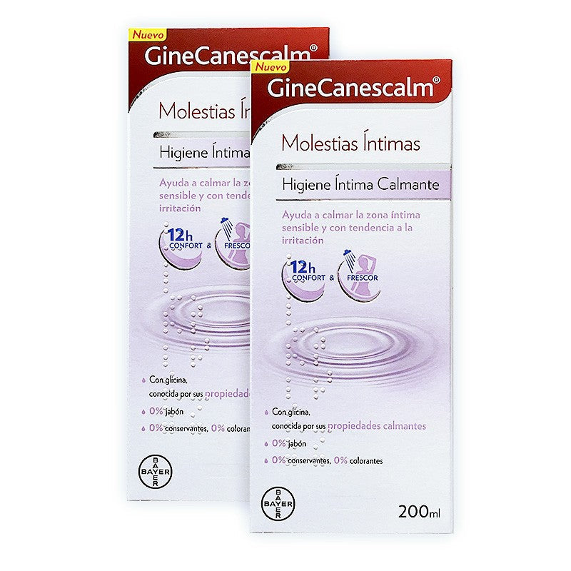 GINECANESCALM Duplo Gel Higiene Íntima Calmante 2x200ml