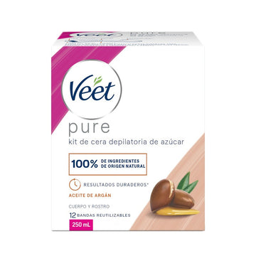 VEET Natural Cera Tibia con Aceite de Argán 250 ml