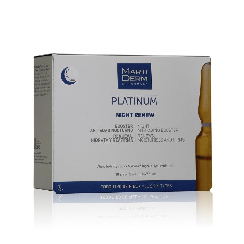 MARTIDERM Platinum Night Renew Ampoules x10 Ampoules
