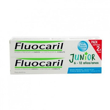 FLUOCARIL Junior Duplo Pasta Dentífrica sabor chicle 2x75ML