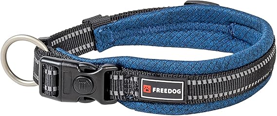 Freedog Collar Acolchado Shiva Azul Marino 100g