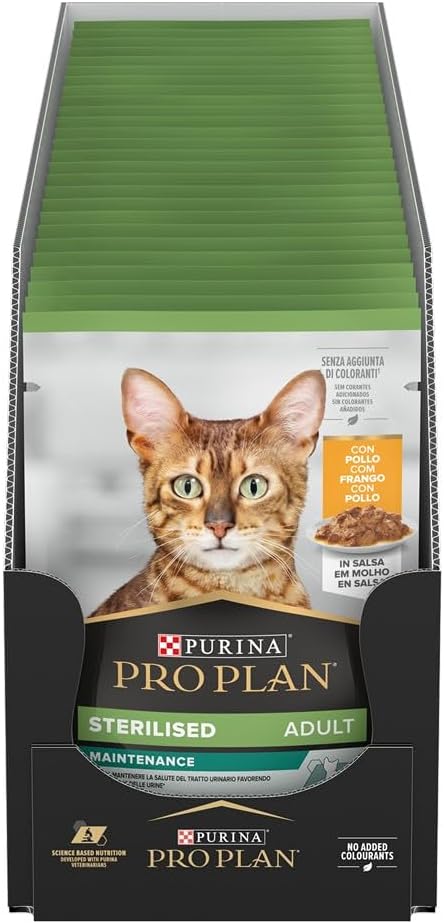 Purina Pro Plan Feline Sterilised Chicken Paté 26x85g