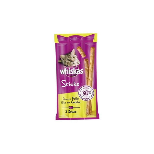 Whiskas Sticks Pollo Snack para Gatos 28 ud