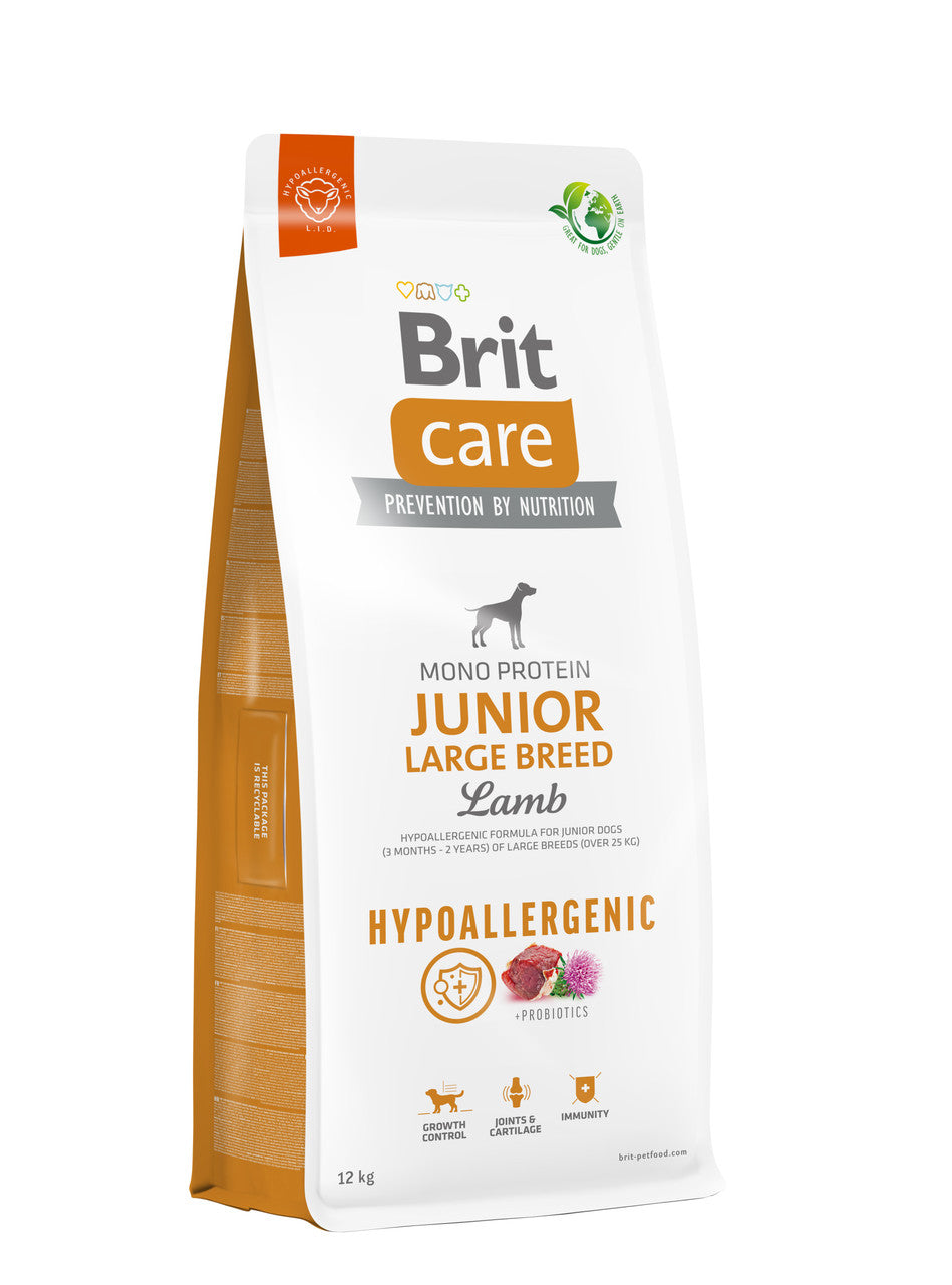 Brit Care Hypoallergenic Junior Large Dry Food Lamb Rice 12Kg