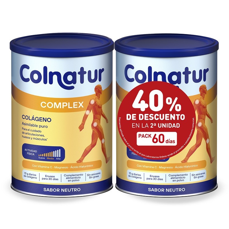 COLNATUR Complex Neutro Colágeno Soluble DUPLO 2x330g OFERTA UNIDADES LMITADAS