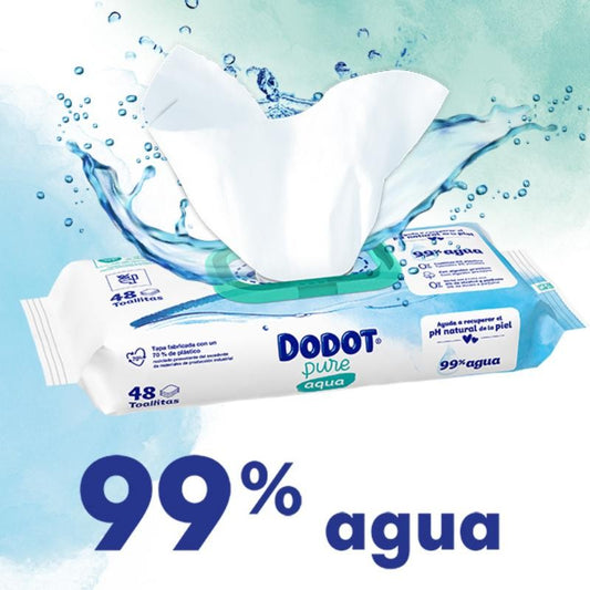 Dodot Toallitas Aqua Plastic Free 48 uds