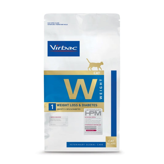 Virbac Hpm Feline Weight Loss Diabetes W1 Alimento Seco 7Kg