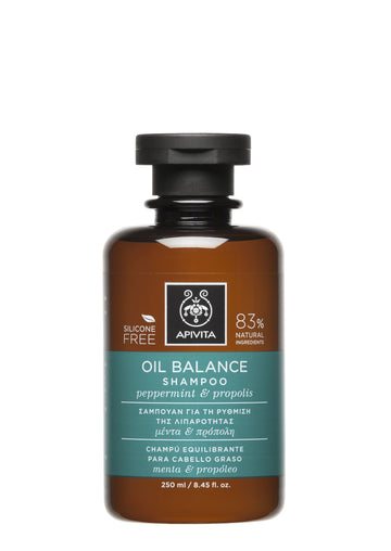 APIVITA Champú Equilibrante Cabello Graso Menta y Propóleo 250ml
