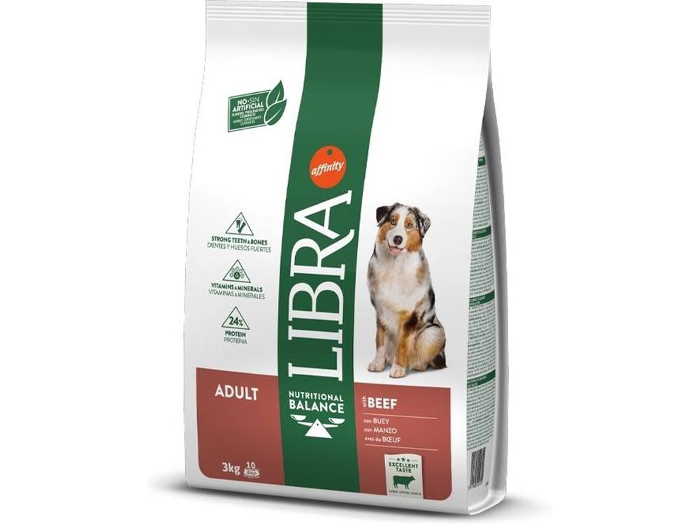 Affinity Libra Canine Adult Buey Alimento Seco 3Kg