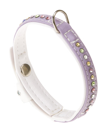 Ferplast Collar Lux C15 Collar Lila/Blanco 0.04kg