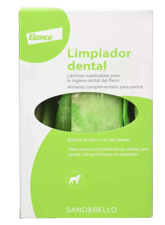 Elanco Limpiador Dental Sano & Bello Láminas 140g