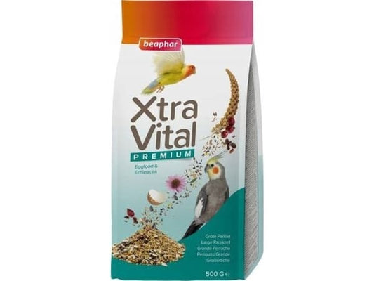 Beaphar XtraVital Periquitos Grandes Alimento Mezclado 500g