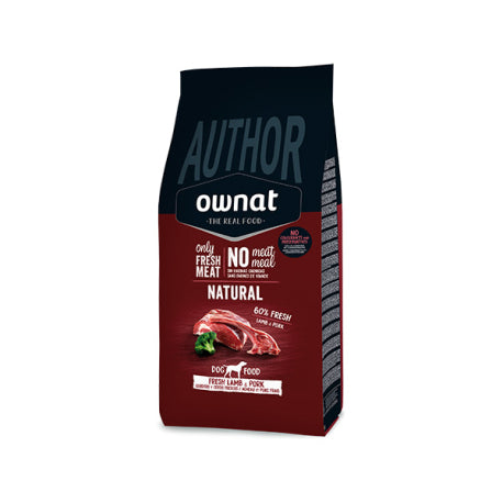 Ownat Author Fresh Cordero y Cerdo Pienso para Perros 3Kg