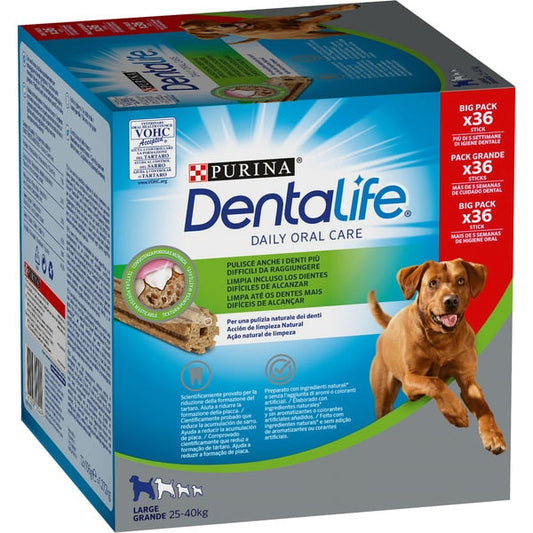 Purina DentaLife Snack Dental para Perros Grandes 36 sticks