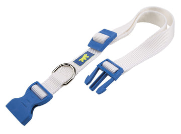 Ferplast Club C25 Collar Ajustable Blanco-Azul 1 ud
