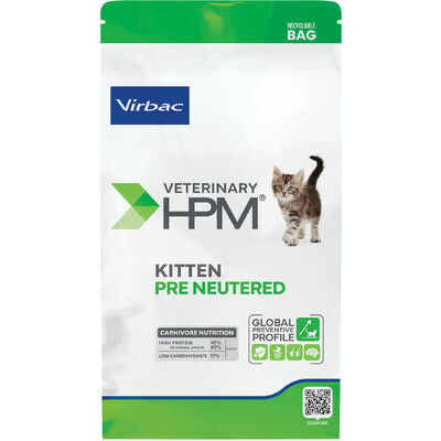 Virbac Veterinary HPM Kitten Pre Neutered Dry food 400g
