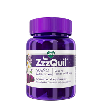 ZzzQuil Sueño Melatonina Sabor Frutos del Bosque 30 Gummies
