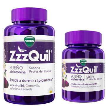 ZzzQuil Sueño Melatonina 60 + 30 Gummies