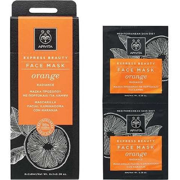 Apivita Illuminating Face Mask Orange 2x8ML