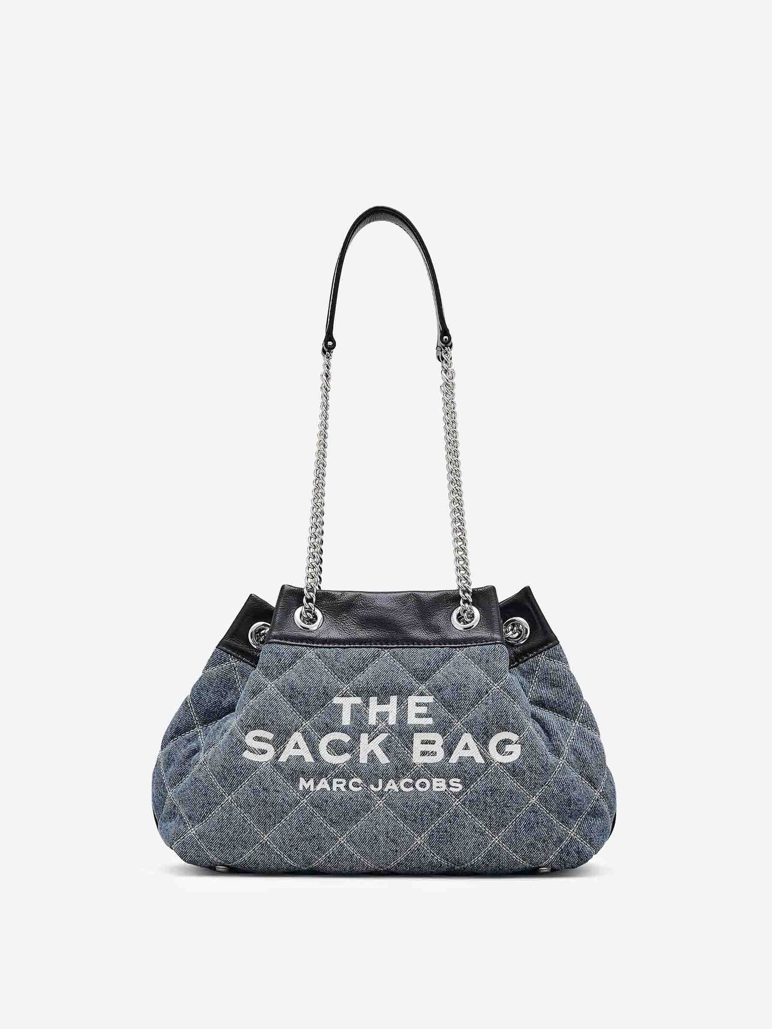 Bolso Tote The Quilted Denim Large Chain Sack Bag