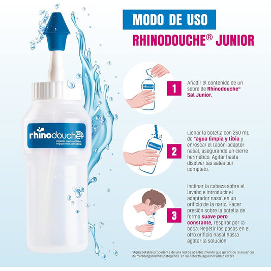 Rhinodouche Sal Limpieza Nasal Junior 40 sobres