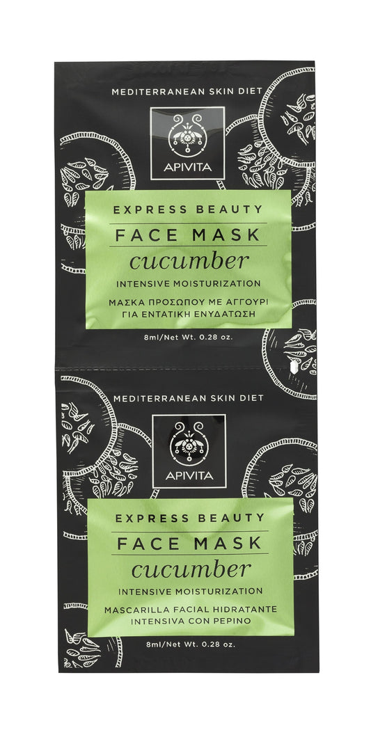 Apivita Intensive Moisturizing Face Mask Cucumber 2x8ML