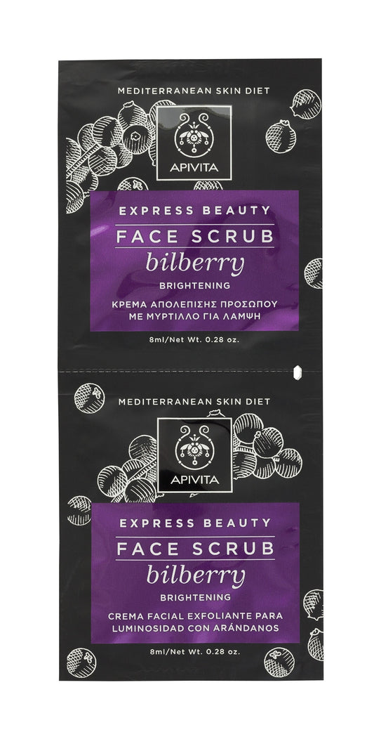 Apivita Bilberry Radiance Exfoliating Cream 2x8ML