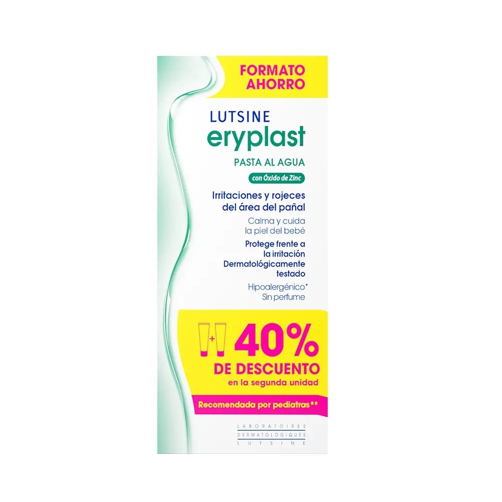 LUTSINE E45 Eryplast Pasta al Agua DUPLO 2x75g
